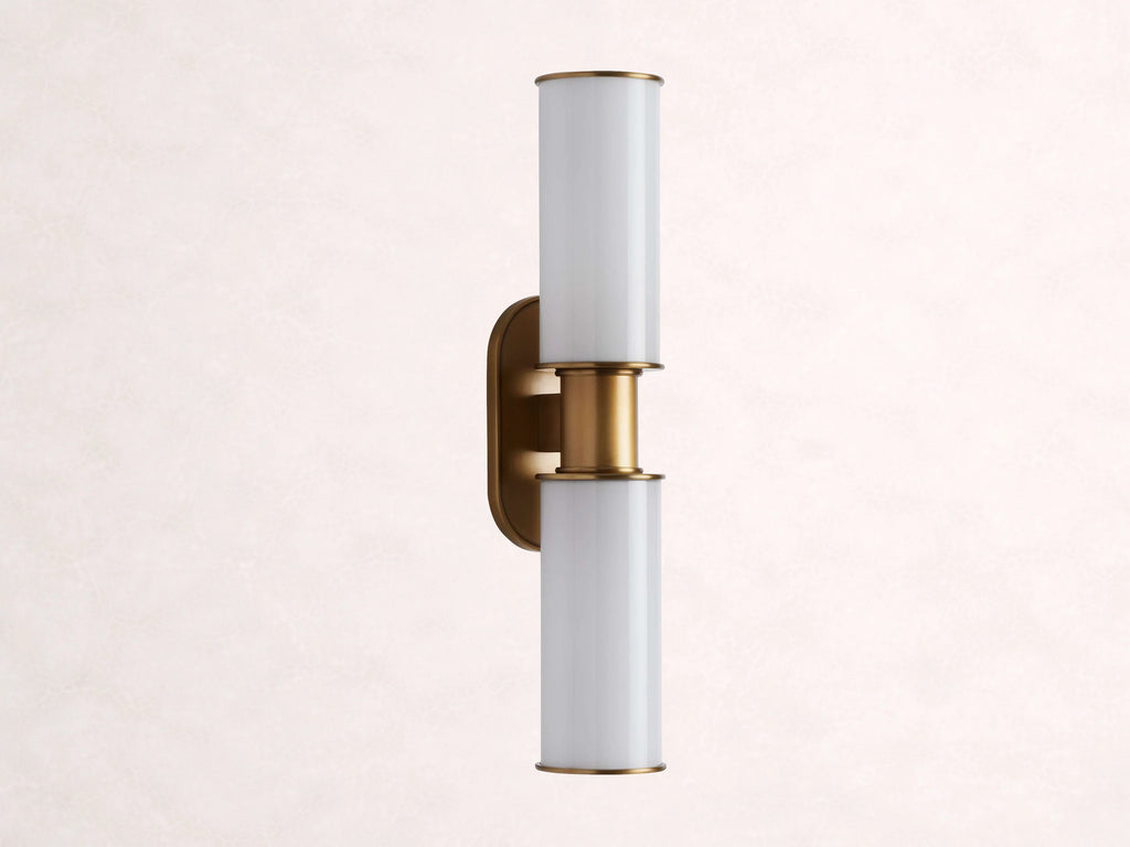 Harlin 2-Light Wall Sconce in Milk