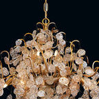 Lignia Crystal Branch Gold Artistic 33-InchChandelier