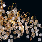 Lignia Crystal Branch Gold Artistic 33-InchChandelier
