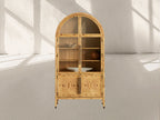 Hattie Burl Glass Cabinet