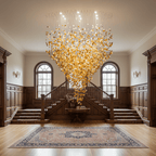 Crystal Stone Crystal Spiral Chandelier