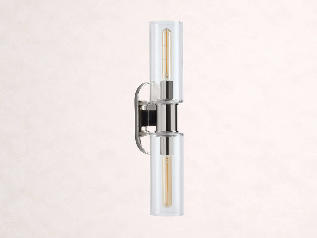 Harlin 2-Light Wall Sconce in Clear