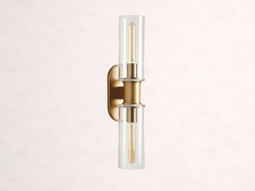 Harlin 2-Light Wall Sconce in Clear