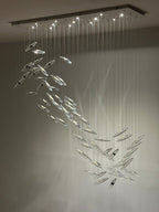 Moonlight Whispers Crystal Spiral Chandelier