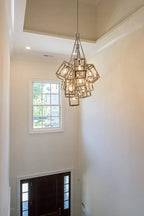 Modern Cube Cluster Chandelier for Living Room / staircase / foyer