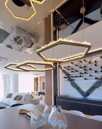 Hand Hammered Brass Natural Crystal Chandelier for High-Ceiling / low-Ceiling
