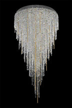 Modern Light Luxury Crystal Tassel Chandelier for Staircase / living Room