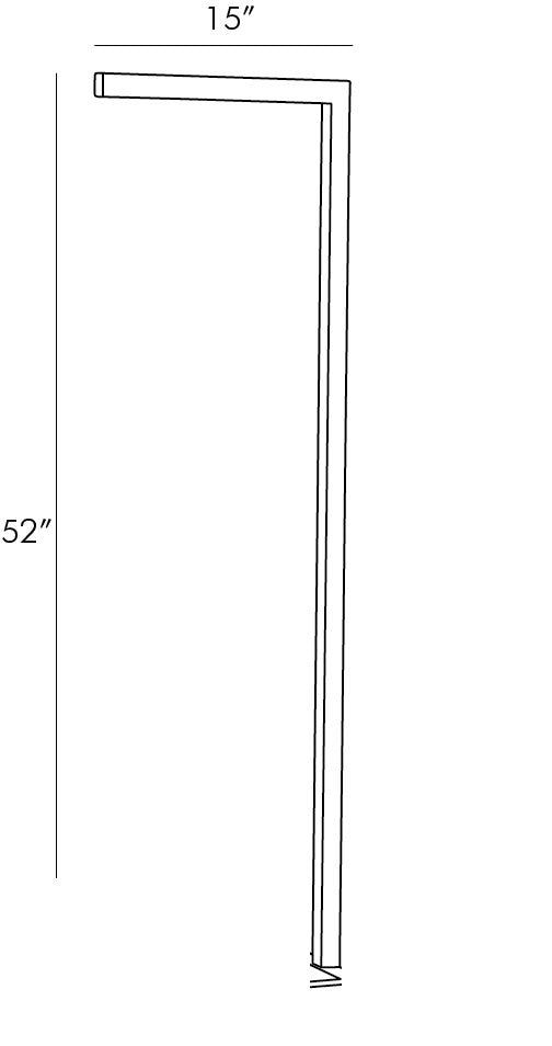 Salford Floor Lamp 79810 technical dimension drawing