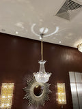 Luxury Empire Branch Crystal Chandelier Pendant Light for Entryway and Foyer