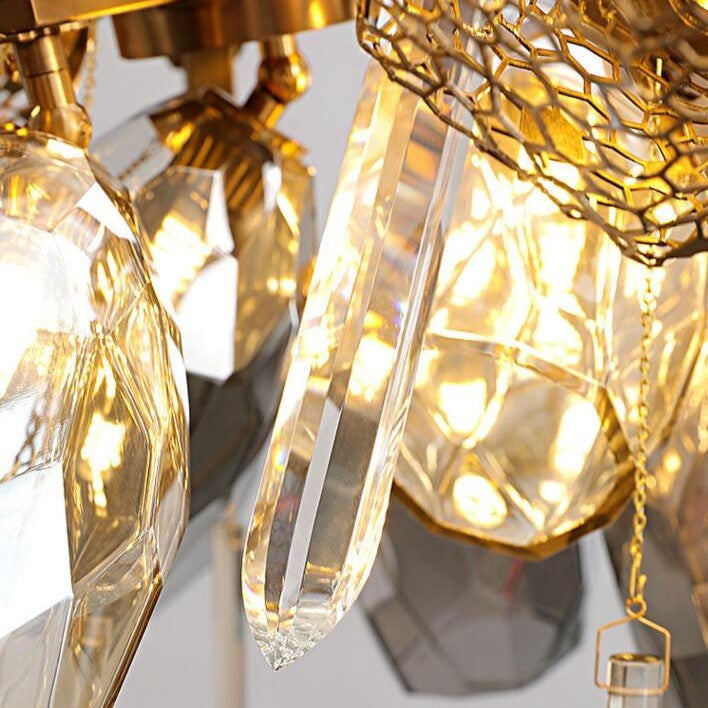 Glass Chandelier Italian Light Luxury Light for Dining Room / living Room