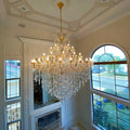 Classic Modern Multi-Layers Crystal Chandelier for Staircase / foyer / villa