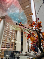 Acrylic Colorful Ceiling Chandelier with Adjustable Wire for Hotel Restaurant Villa