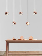 Nordic Simple Globe Pendant Light in Gold or Rose Gold