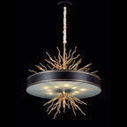 Organic Drum Branch Pendant Light
