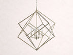 Geode 30-InchChandelier in Silver