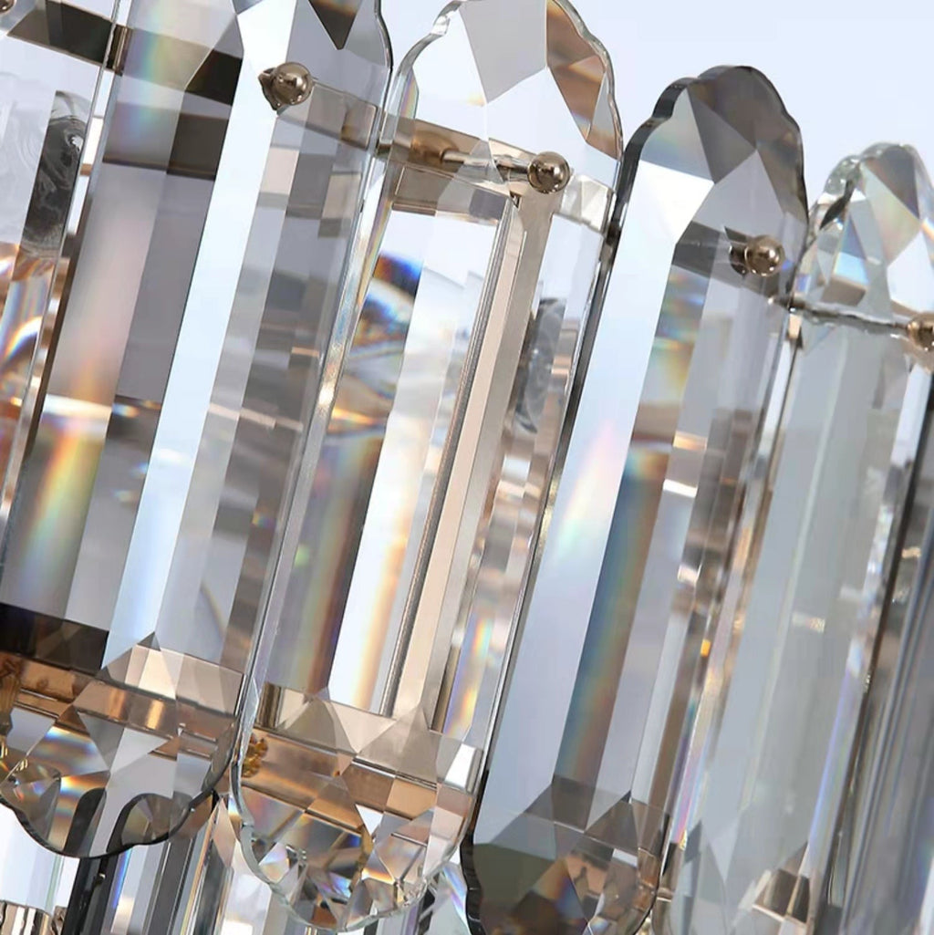High-Grade Crystal Chandelier for Living Room Luxury Duplex Hallway Ceiling Light