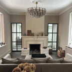 Murano Chandelier – Poliedri – 185 Glass – Iridescent