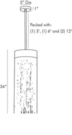 Fatima Pendant 84032 technical dimension drawing