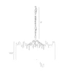 Prescott Pendant 86801 technical dimension drawing