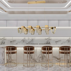 Luxury Newly Crystal Chandelier in Champagne Gold Finish with Round Tiered Design and K9 Crystal