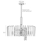 Klaus Chandelier 89066 technical dimension drawing
