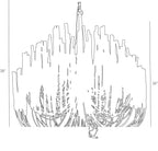 Tilda Large Chandelier 89100 technical dimension drawing