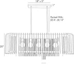 Valencia Linear Chandelier 89334 technical dimension drawing