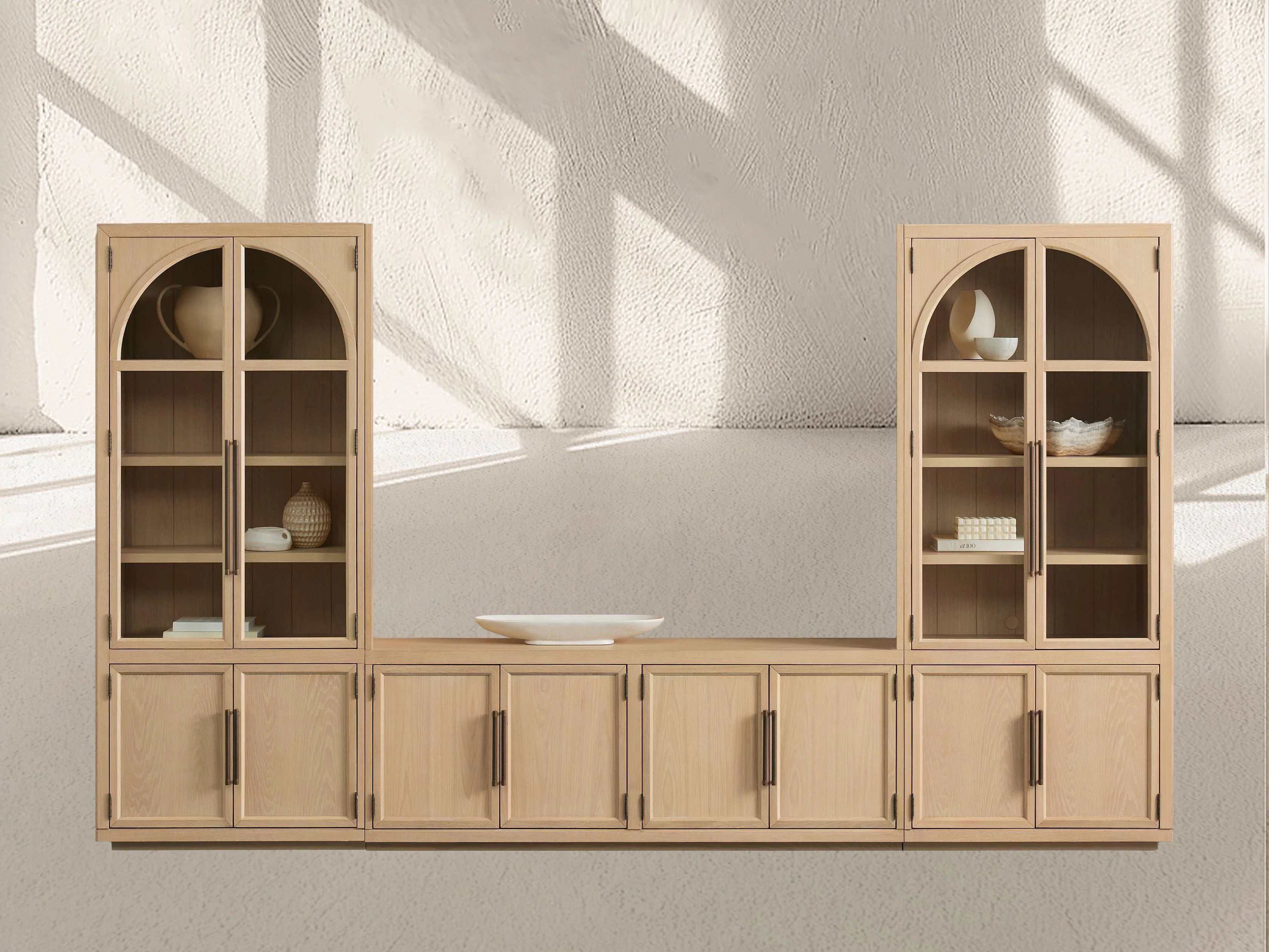 Hattie Glass Media Cabinet