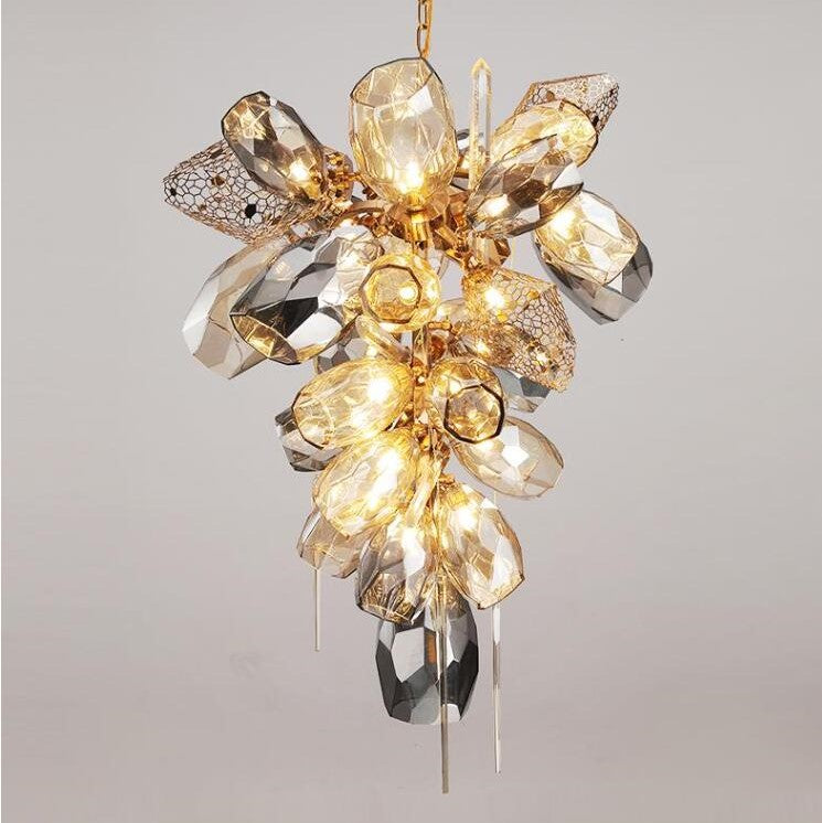 Glass Chandelier Italian Light Luxury Light for Dining Room / living Room