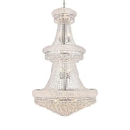Kaler Elegant Luxury Living Room Three Tier Crystal Chandelier 30-Inch
