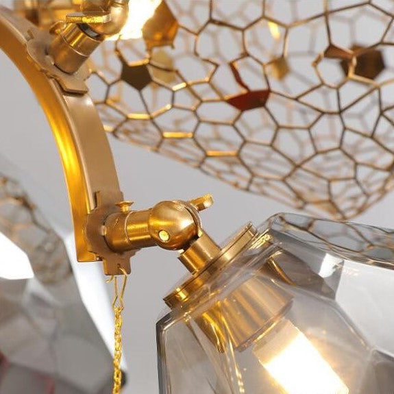 Glass Chandelier Italian Light Luxury Light for Dining Room / living Room