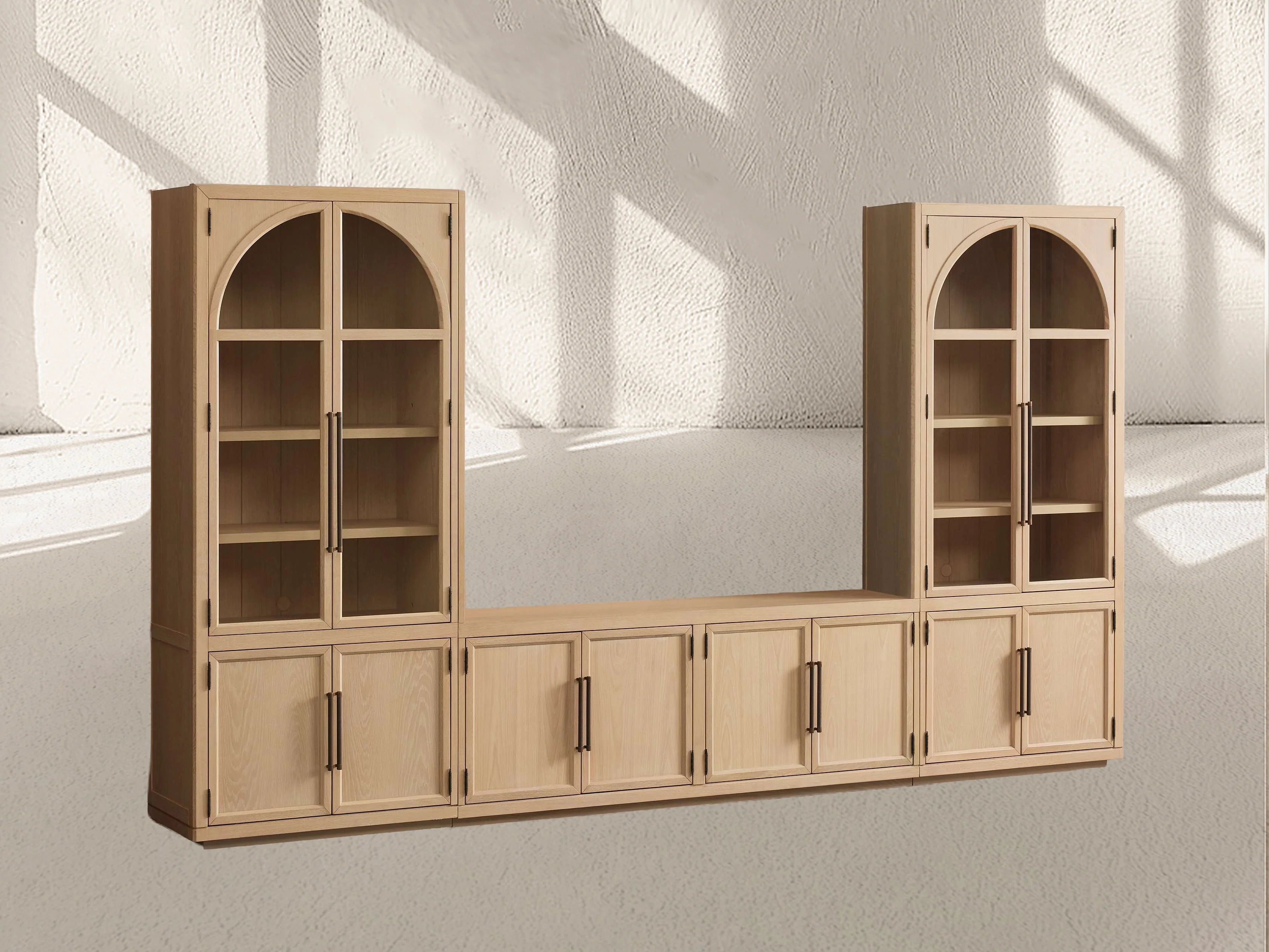 Hattie Glass Media Cabinet