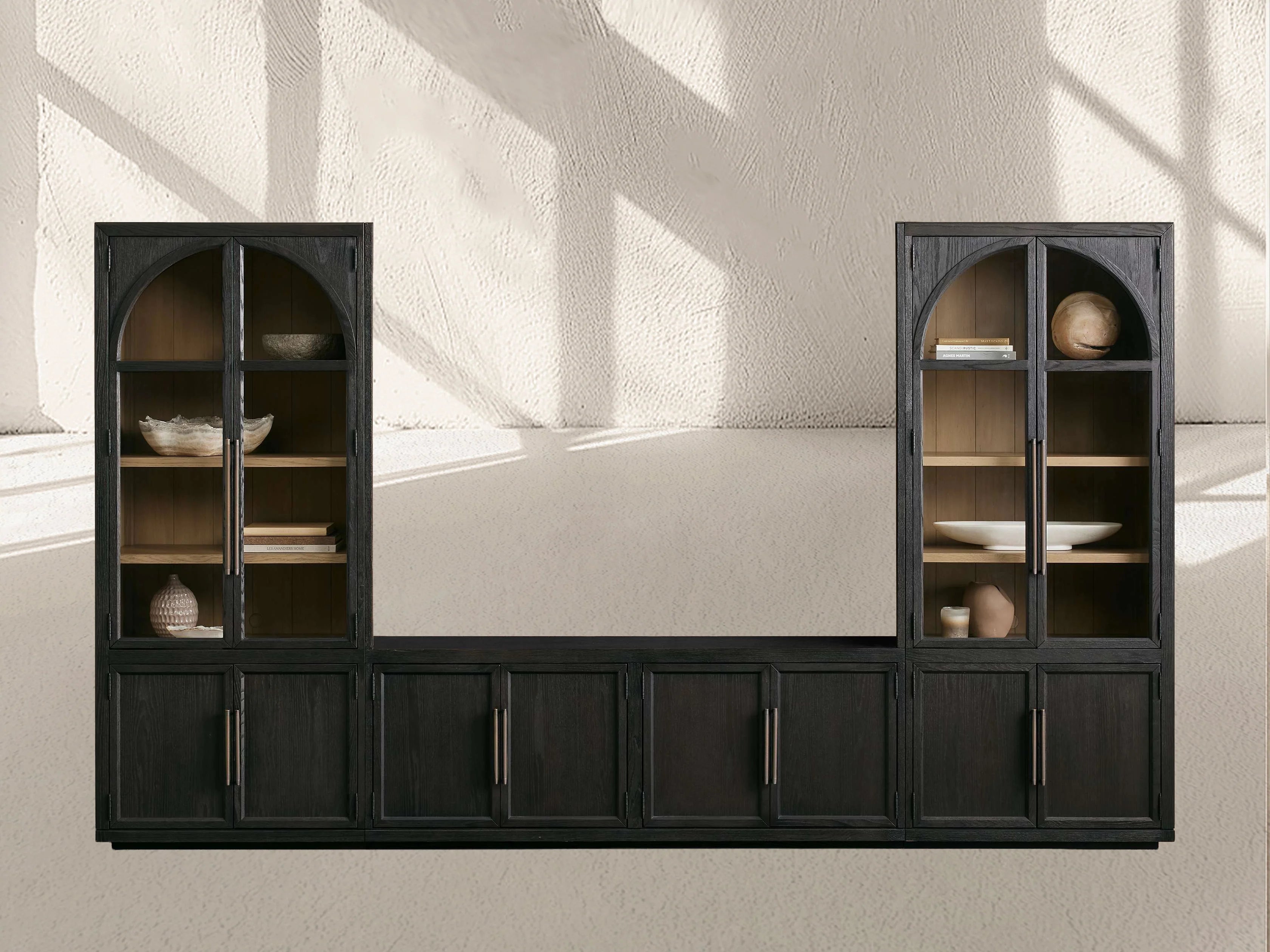 Hattie Glass Media Cabinet