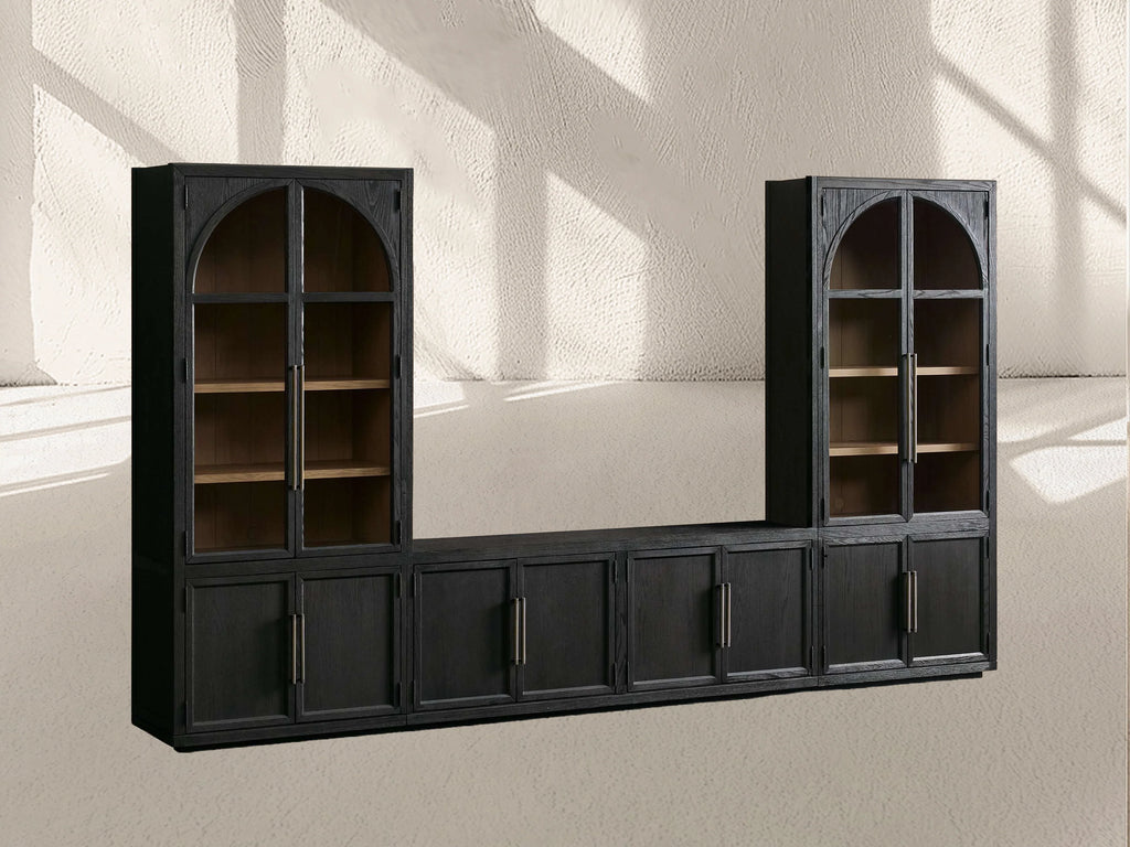 Hattie Glass Media Cabinet