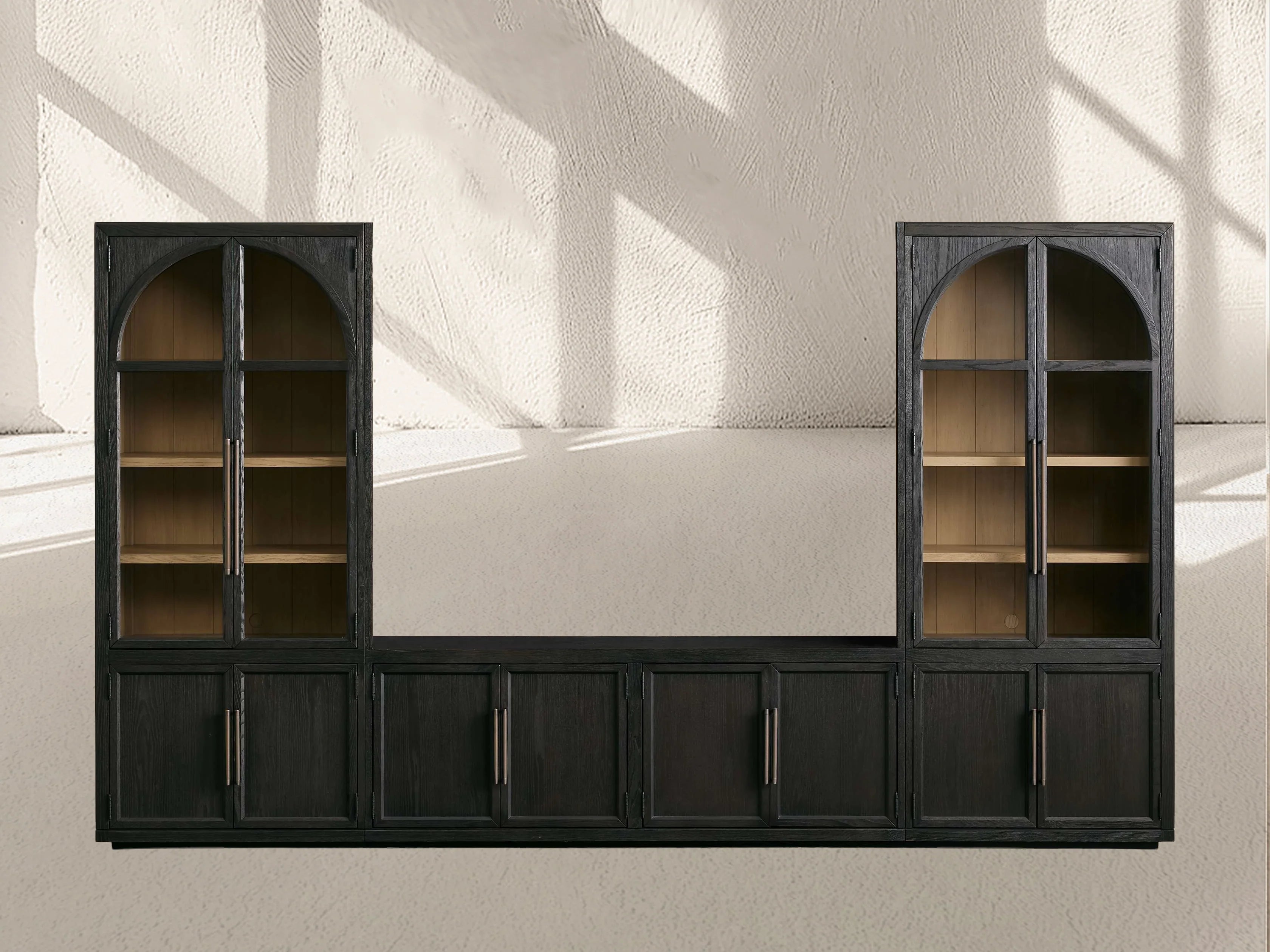 Hattie Glass Media Cabinet