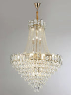 Foyer Staircase Chandelier Luxury K9 Crystal Ceiling Light for Living Room / Hallway
