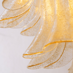 Murano Amber Lily Chandelier