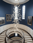 Moonlight Whispers Crystal Spiral Chandelier