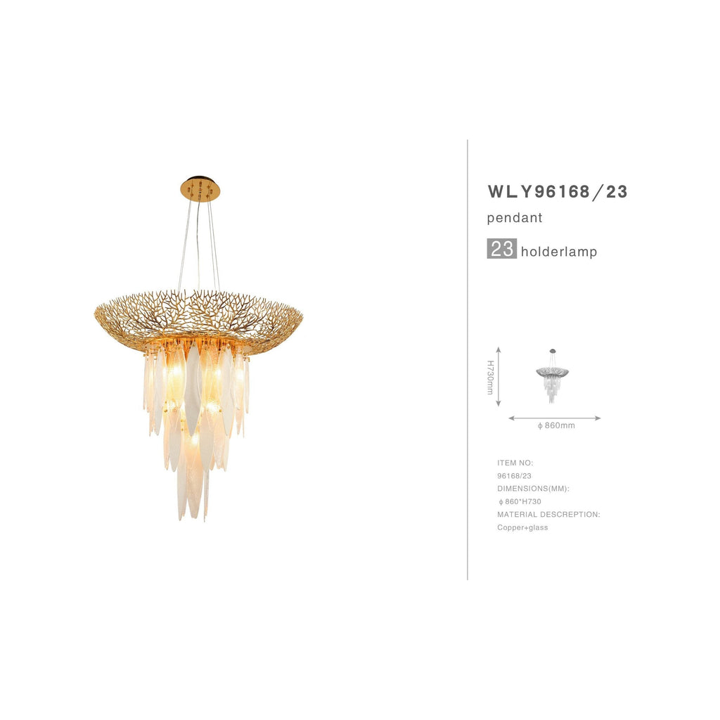Natalie Branching Murano Glass Chandelier