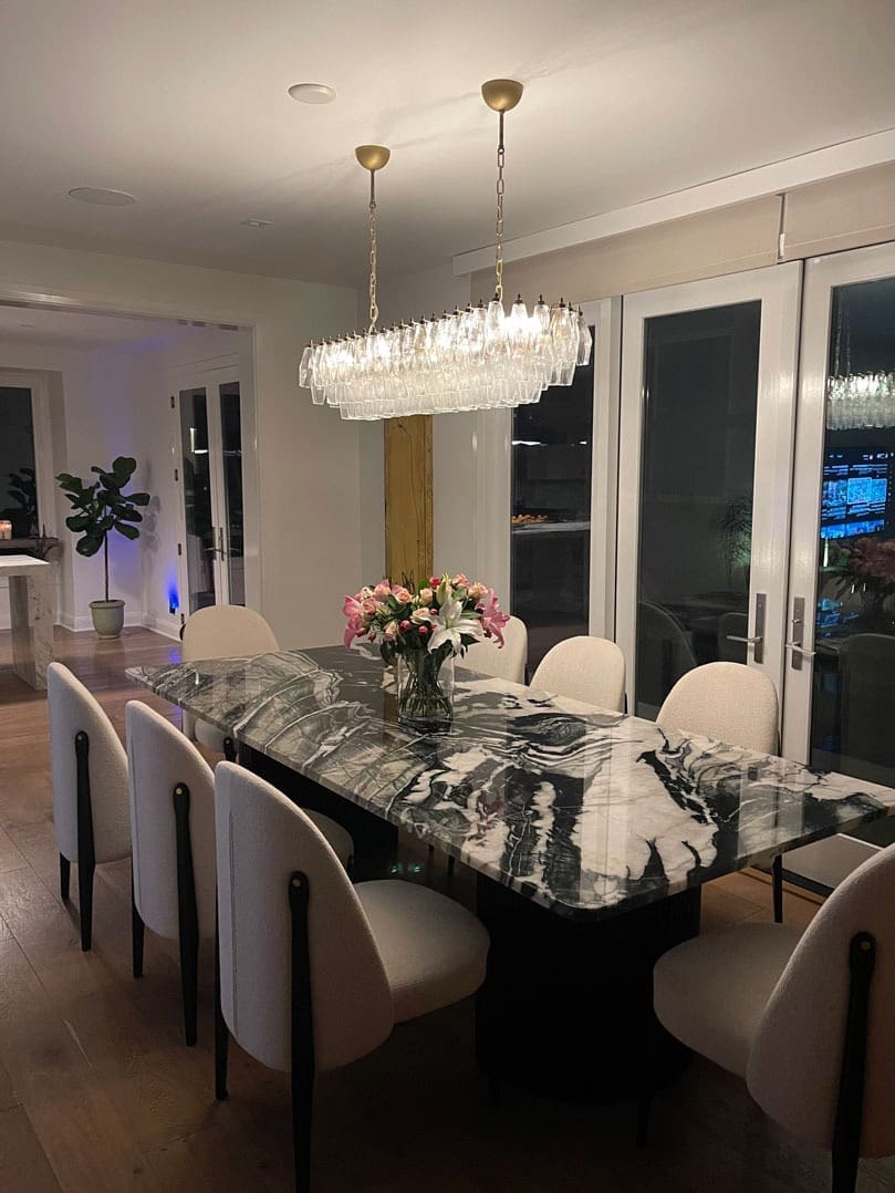 Murano Chandelier – Poliedri – 138 Glass