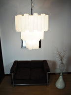 Murano Glass Chandelier – 48 Tubes – Matte White