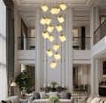 Alabaster Cubic Chandlier 5" / 32-Light