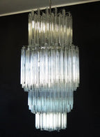 Murano Glass Chandelier – 242 Prisms – Transparent