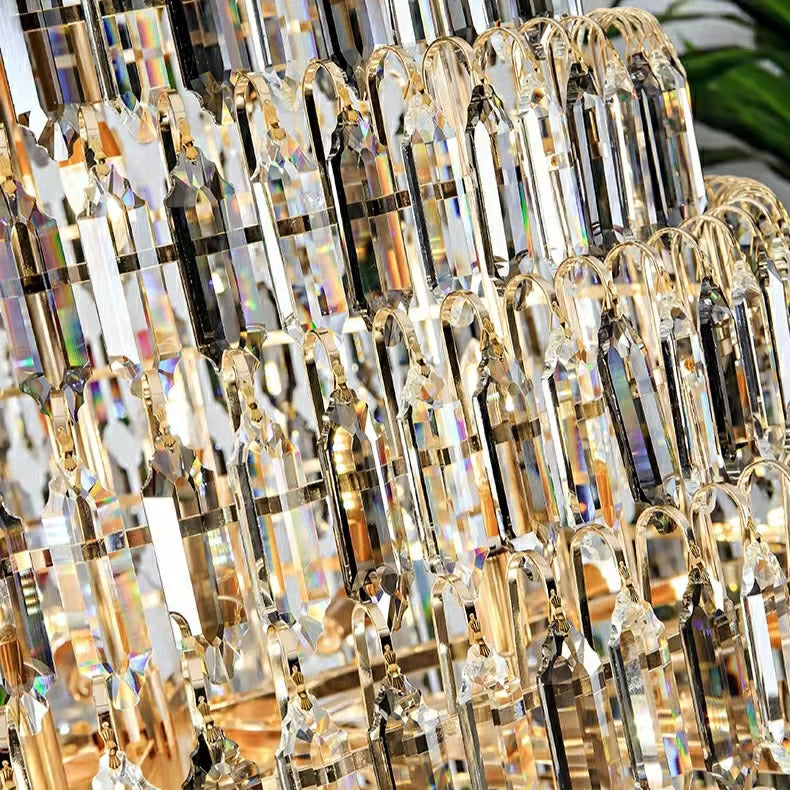 Staircase / foyer Chandelier with High Clarity Crystals Luxury Ceiling Light