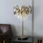 Round / rectangle Smoky Gray Crystal Pendant Chandelier Ceiling Fixtures Light for Living Room / dining Room /
