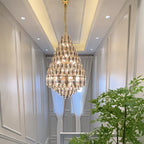Staircase / foyer Chandelier with High Clarity Crystals Luxury Ceiling Light