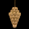 Luxury Extra Large Multi-Tier Meilting Ice Crystal Chandelier for Staircase / foyer / entryway / hotel