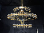 Modern 2 / 3 Ring Glass Ball Chandelier for Low-Ceiling