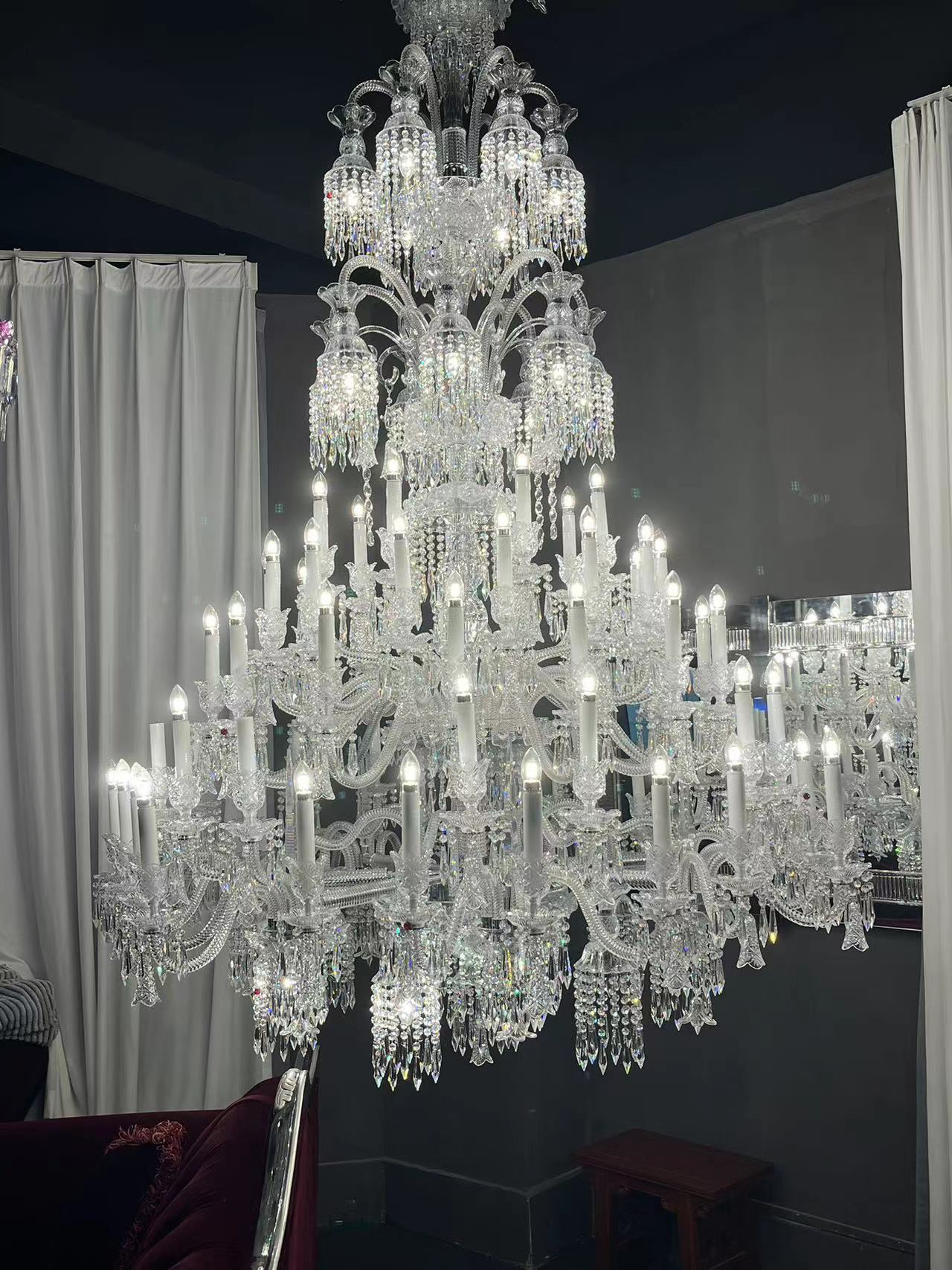 73 Lights Baccarat Bell Crystsal Chandelier
