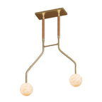 Peaks Alabaster Vanity Pendant
